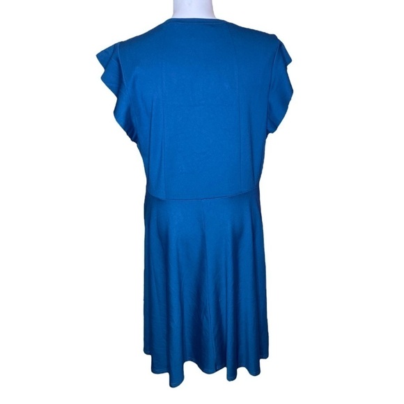 City Chic Frill Shoulder Dress Size L (20) - Picture 5 of 9